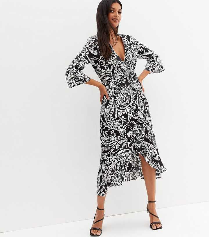 topshop paisley midi dress Topshop Paisley Handkerchief Hem Pinafore Midi Dress In Green Multi