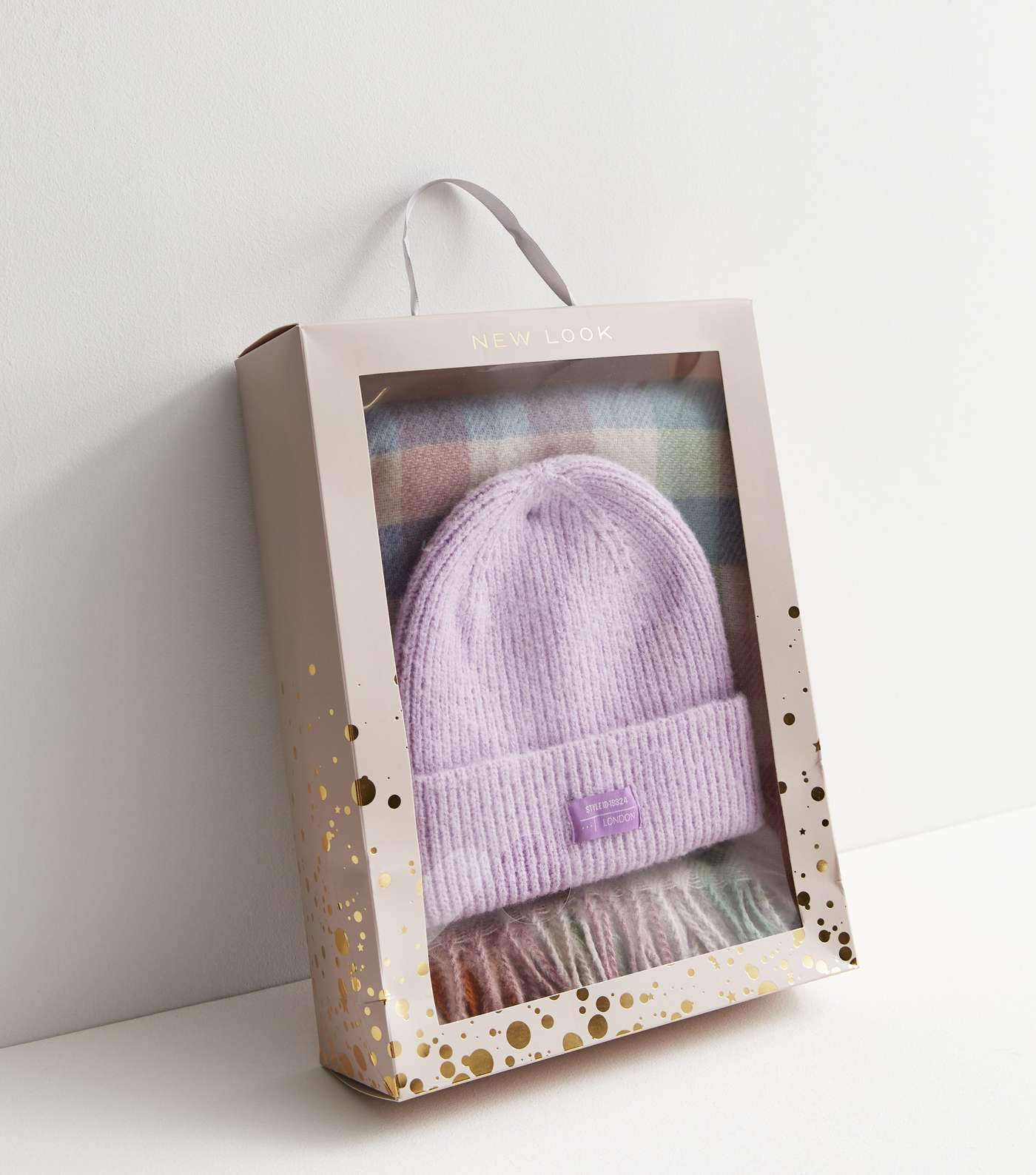 Multicoloured Scarf and Beanie Gift Set Image 2