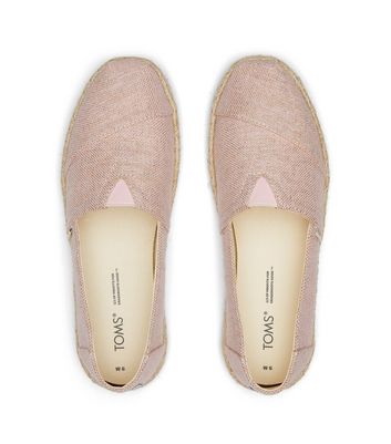 Toms pink store sparkle shoes