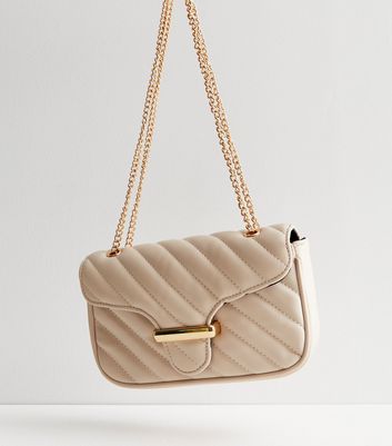 Gaby Small Quilted Leather Shoulder Bag in White - Saint Laurent | Mytheresa