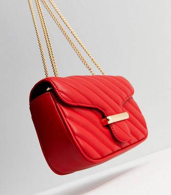 Red chain 2025 shoulder bag