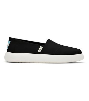 Toms black hot sale slip ons