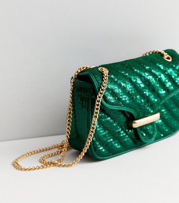 Emerald Green Sequin Bag - I Am Kréyol