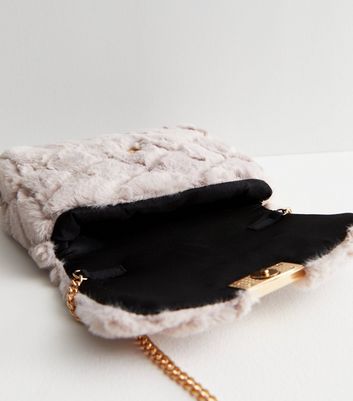 Faux fur hot sale chain bag