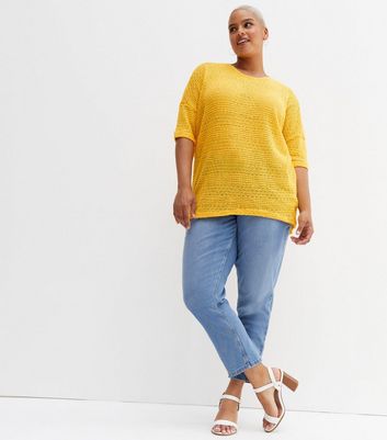 Damen Bekleidung Vero Moda Curves Pale Yellow Crochet Top Damen Bekleidung Vero Moda Curves Pale Yellow Crochet Top