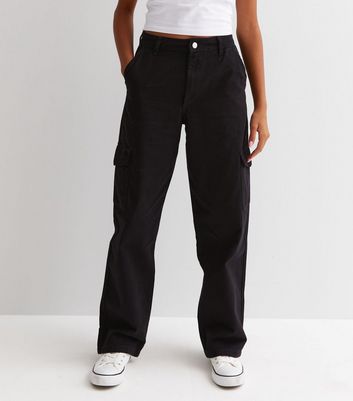 Buy Jet Black Trousers & Pants for Girls by Outryt Online | Ajio.com