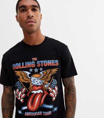 Black The Rolling Stones Tour Logo T-Shirt