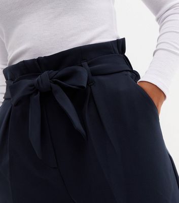 Womens Pants Casual High Waist Knot Front Bows Trousers with Belt   Patriarch Boutique