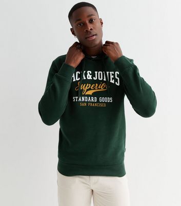 Jack and jones hot sale green hoodie