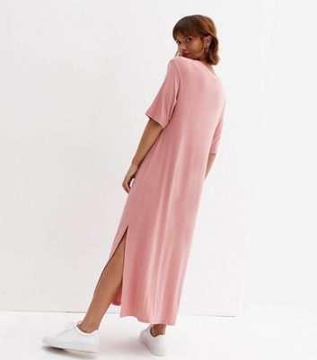 Pink t store shirt dress