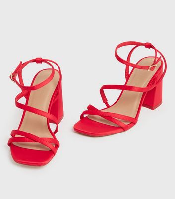 Red sandals best sale new look