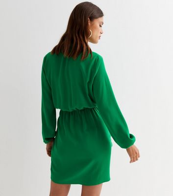 long sleeve collar dress