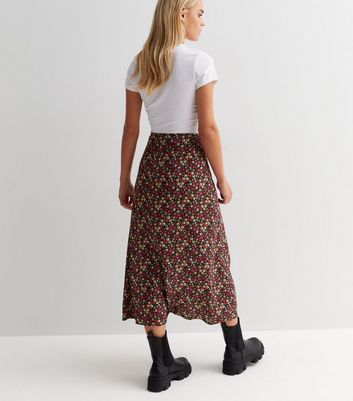 New look hot sale petite midi skirt