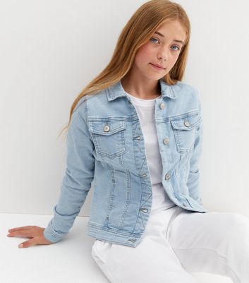 New look shop denim jacket girls