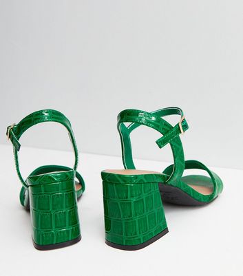 New look green outlet heels