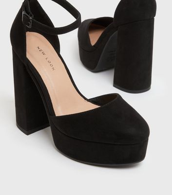 New look black suede heels hotsell