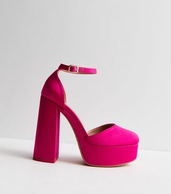 Dark pink heels new deals look