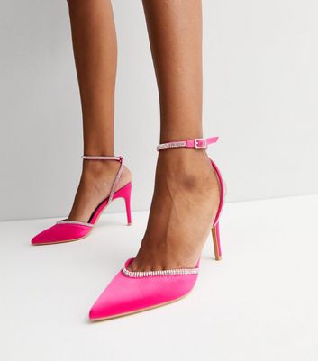 Bright best sale pink stilettos