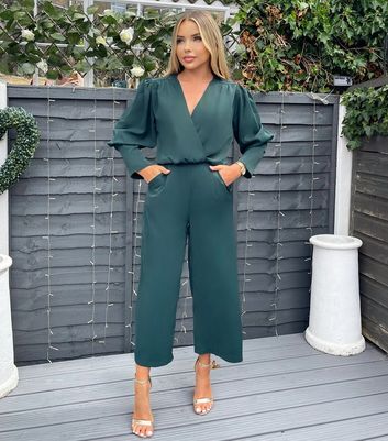 wrap jumpsuit long sleeve