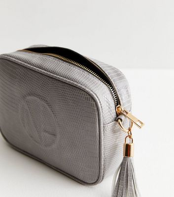 White Snake-Print Chain Handle Bag - CHARLES & KEITH International