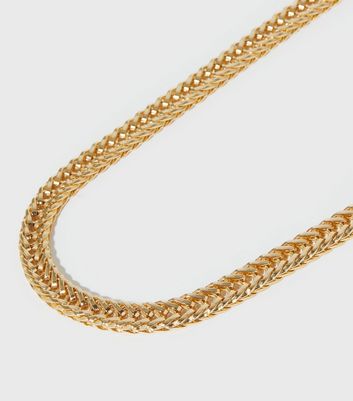 Chunky gold necklace new deals look