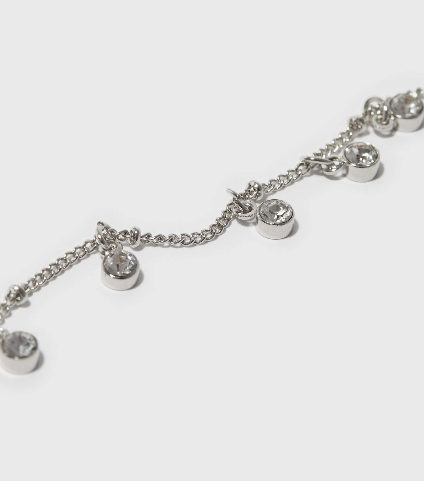 Silver Diamanté Charm Bracelet Image 2