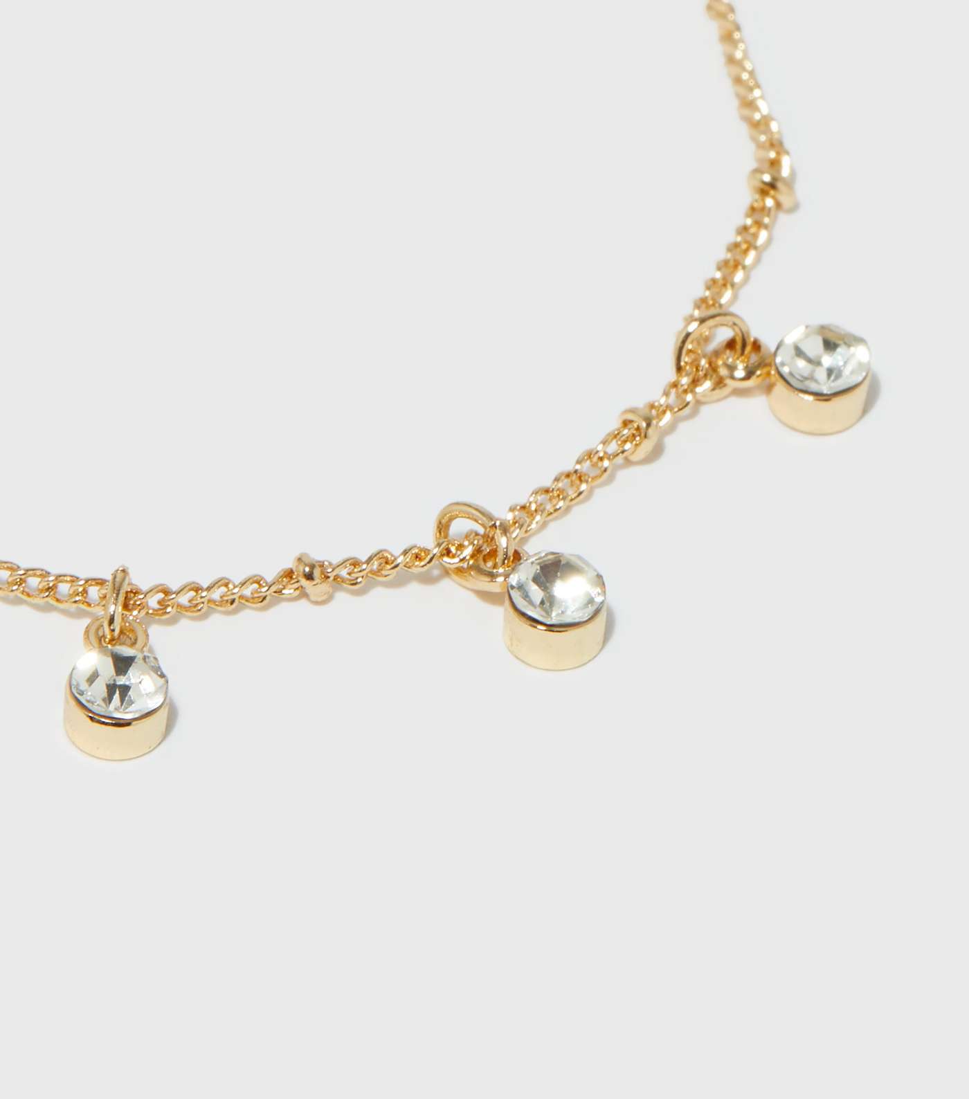 Gold Diamanté Charm Bracelet Image 2