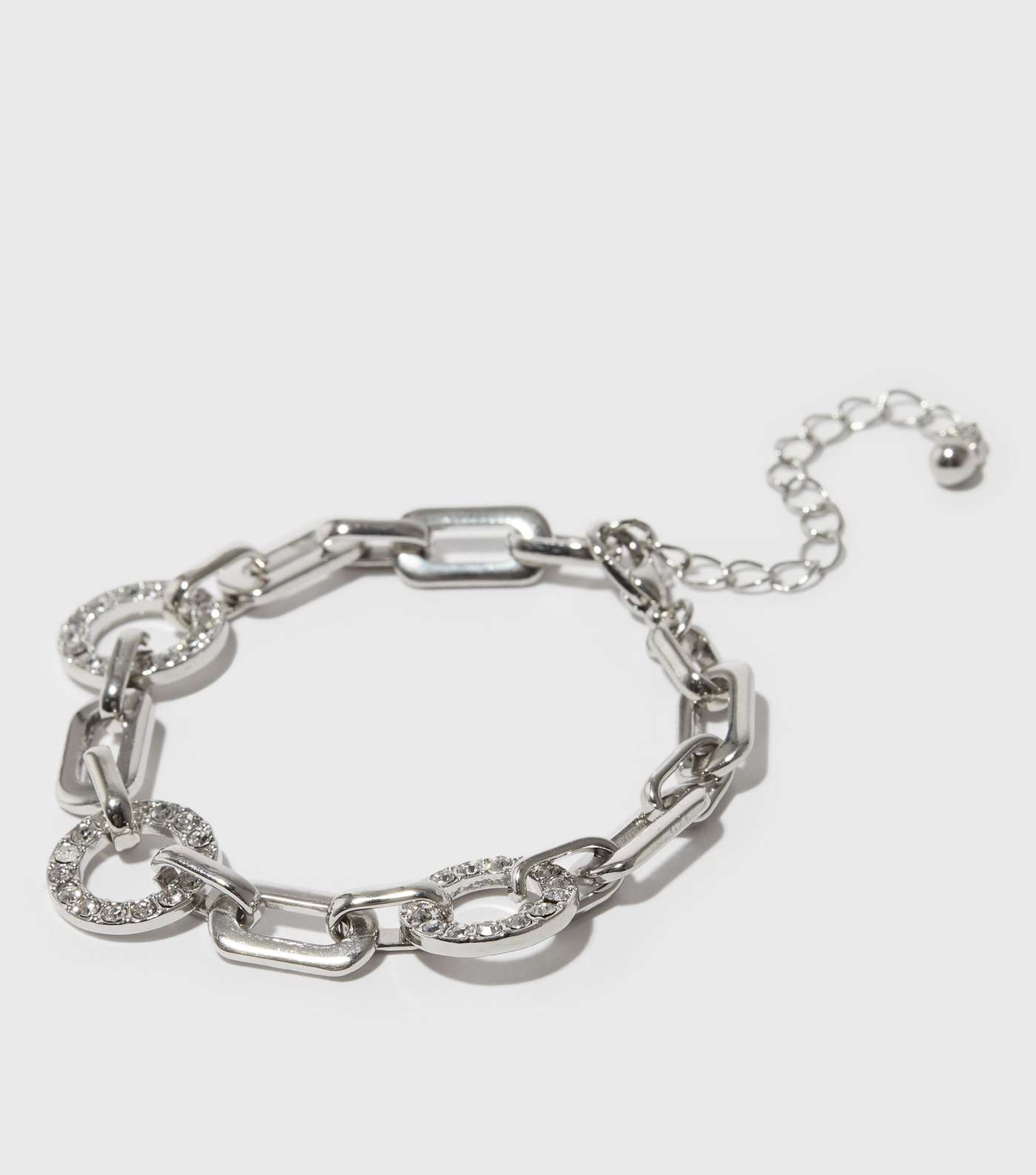 Silver Diamanté Chain Bracelet