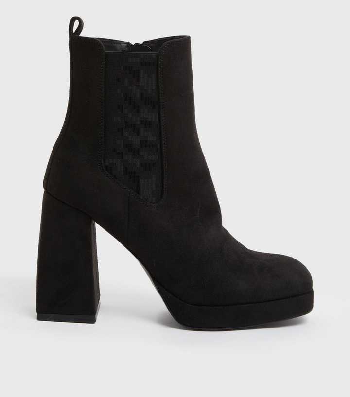 new look square toe boots