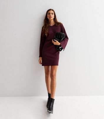 Little top burgundy dress