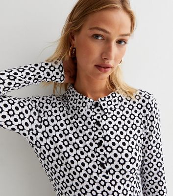 Long Sleeve Mini Polo Dress 