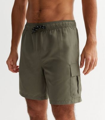 Mens cargo store swim shorts