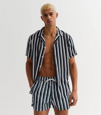 Striped swim sales shorts