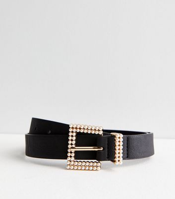 pearl buckle belt