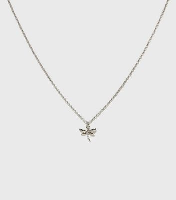 THOMAS SABO Glam & Soul Crystal Crystal Dragonfly Pendant Necklace, Silver/Multi  at John Lewis & Partners