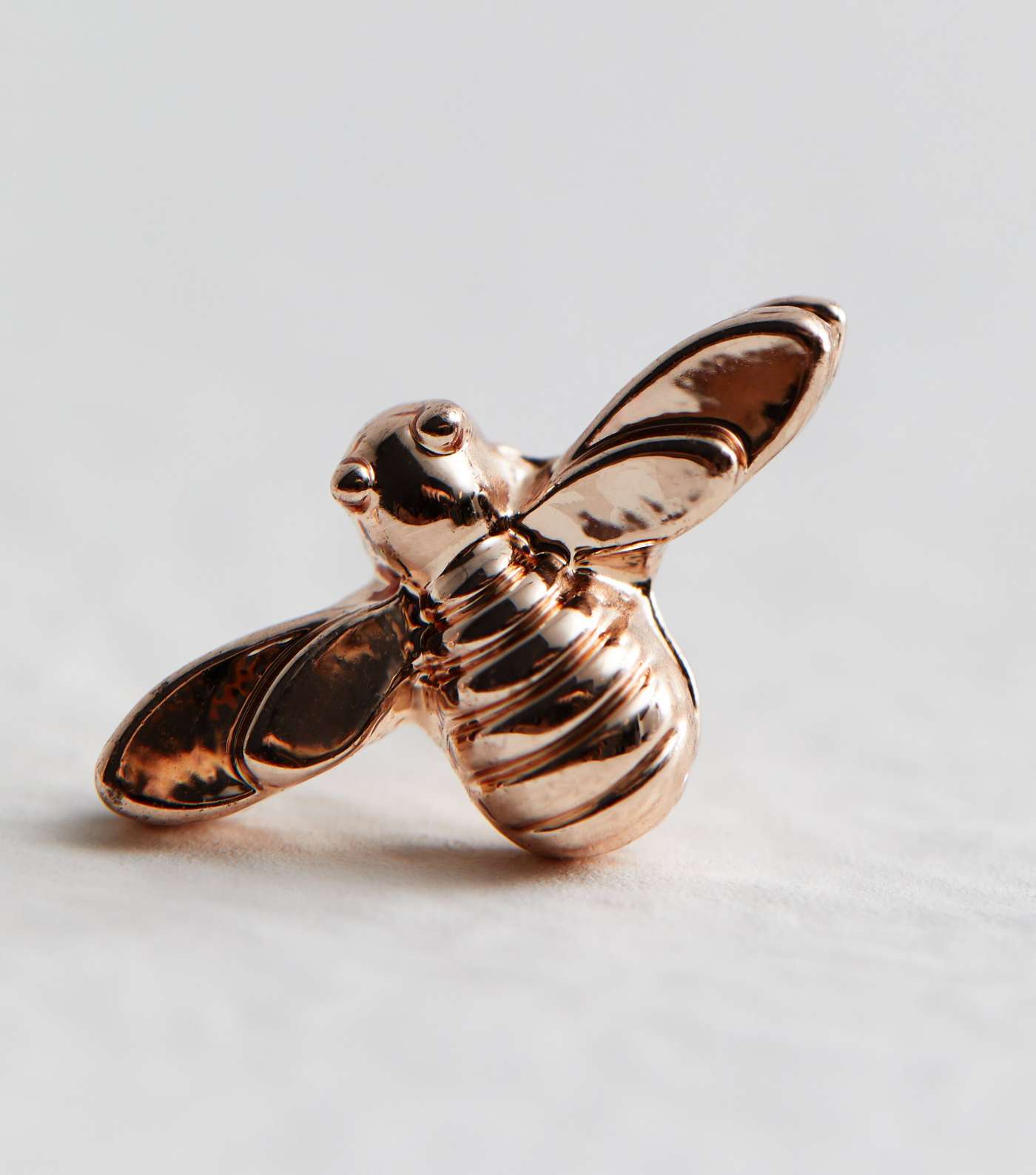 Rose Gold Bee Stud Earrings Image 4
