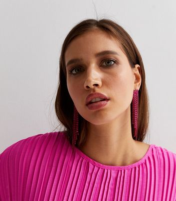 New look pink on sale earrings