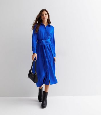 Blue long sleeve outlet t shirt dress