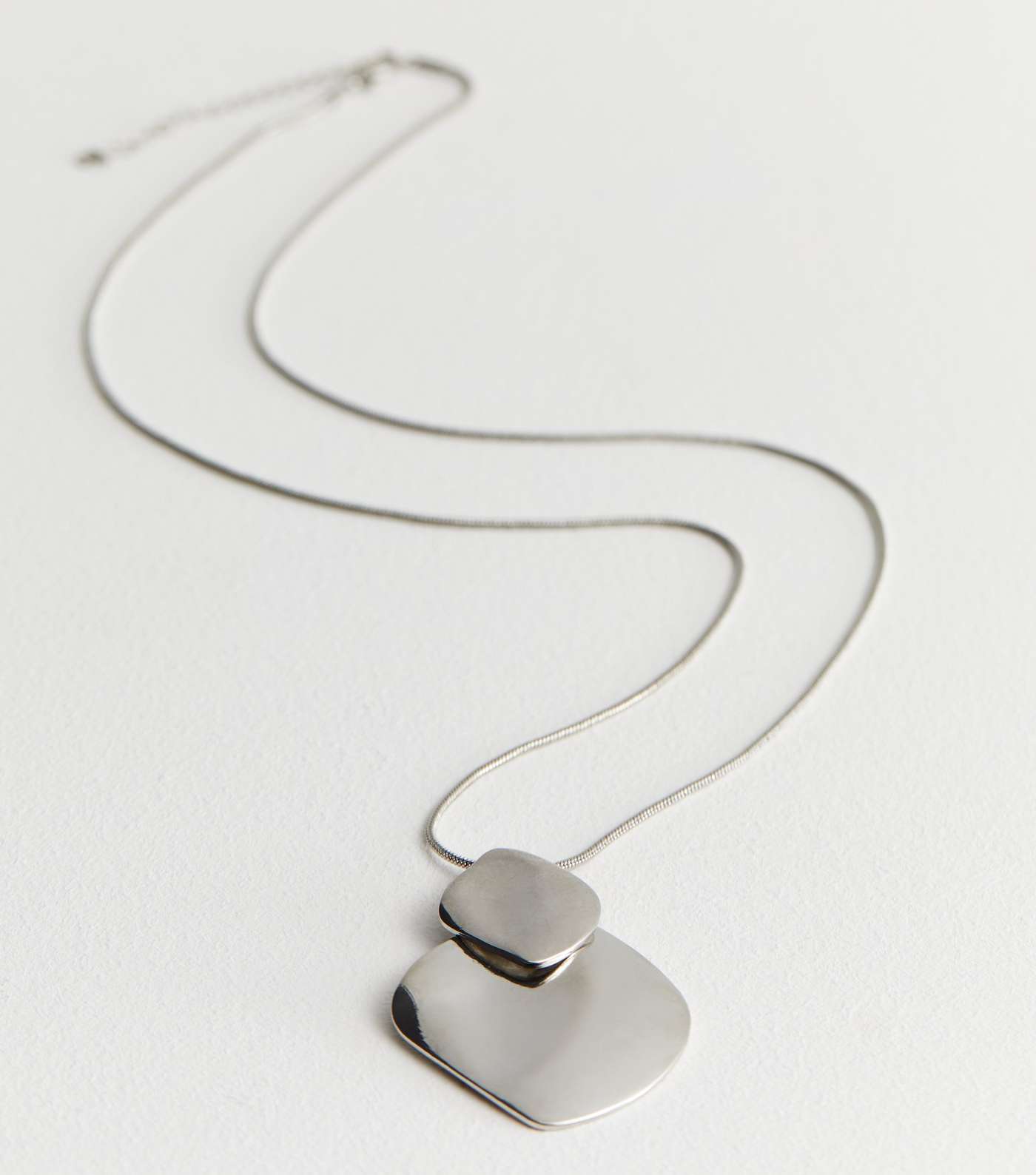 Silver Kite Pendant Long Necklace Image 3