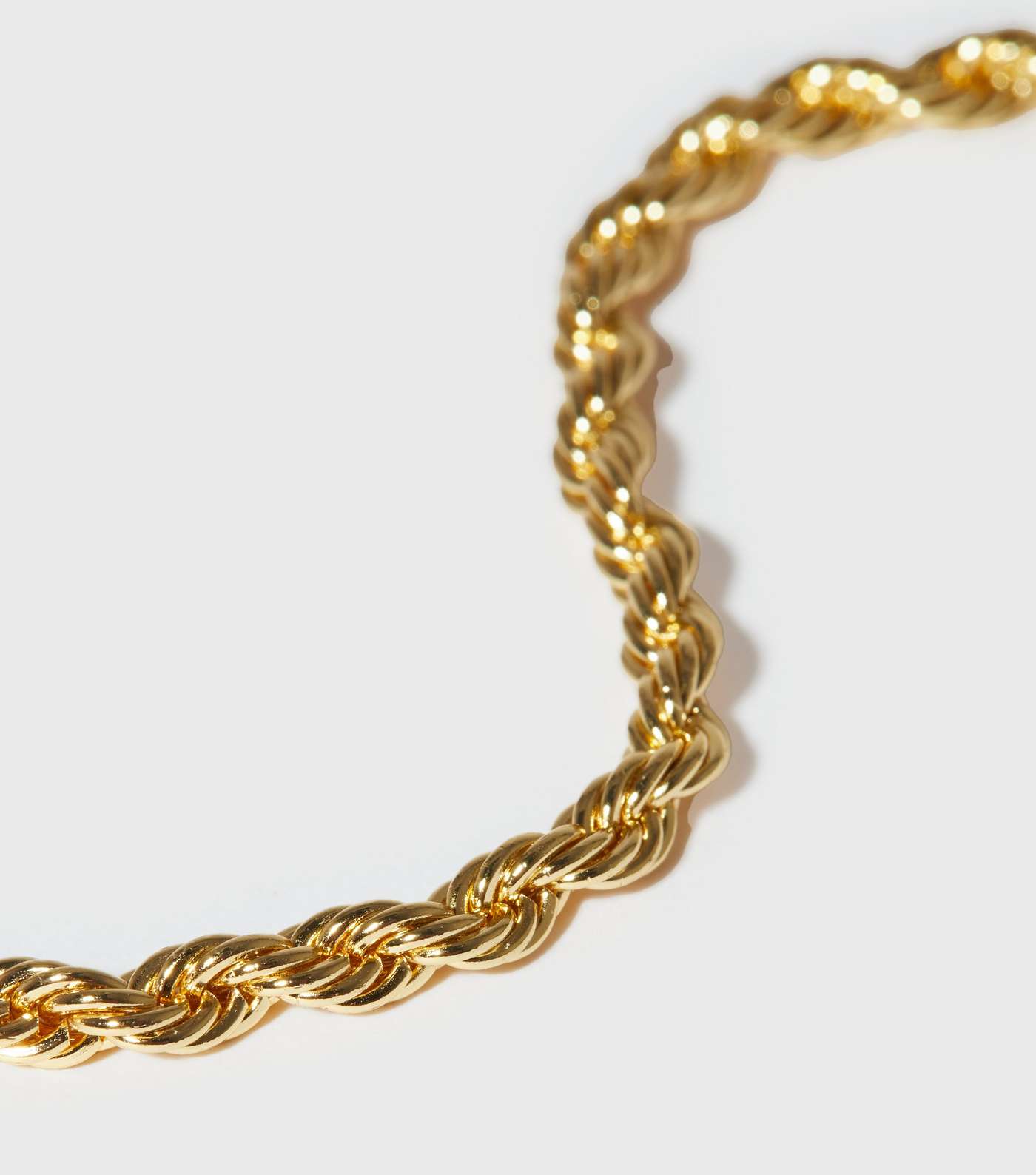 Real Gold Plated Rope Chain Necklace Image 2