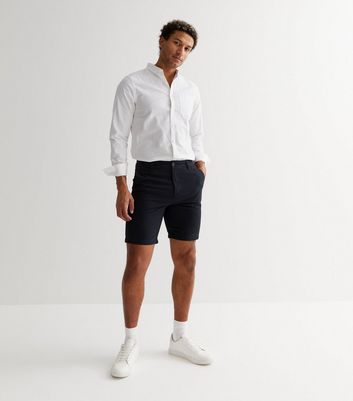 Navy chino hot sale shorts