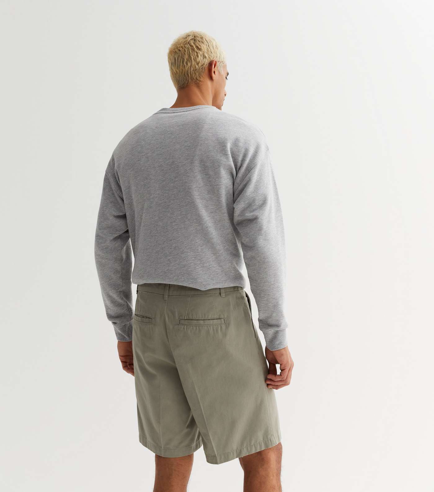 Light Green Relaxed Fit Bermuda Shorts Image 4
