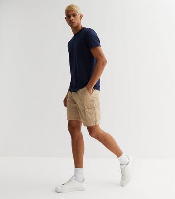 Stone Straight Fit Cargo Shorts