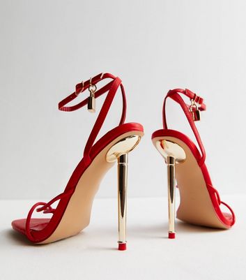 Red hot sale high sandals