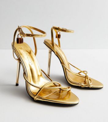 Gold strappy sandals : r/heels