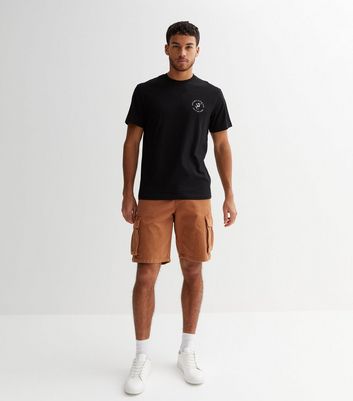 Rust Relaxed Fit Cargo Shorts