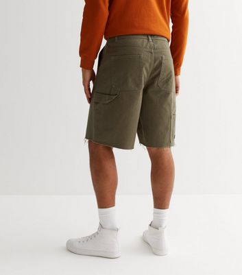 Mens raw 2025 hem shorts