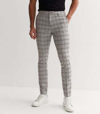 Peter England Formal Trousers  Buy Peter England Men Grey Check Slim Fit  Formal Trousers Online  Nykaa Fashion