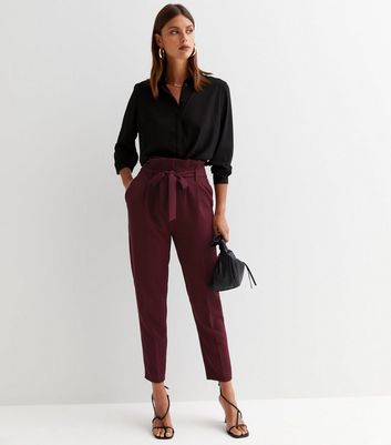 High tie waist sales pants