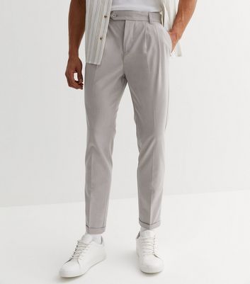 Benetti Men's Hogan Tapered Fit Suit Trousers - Grey Evolveclothing.com
